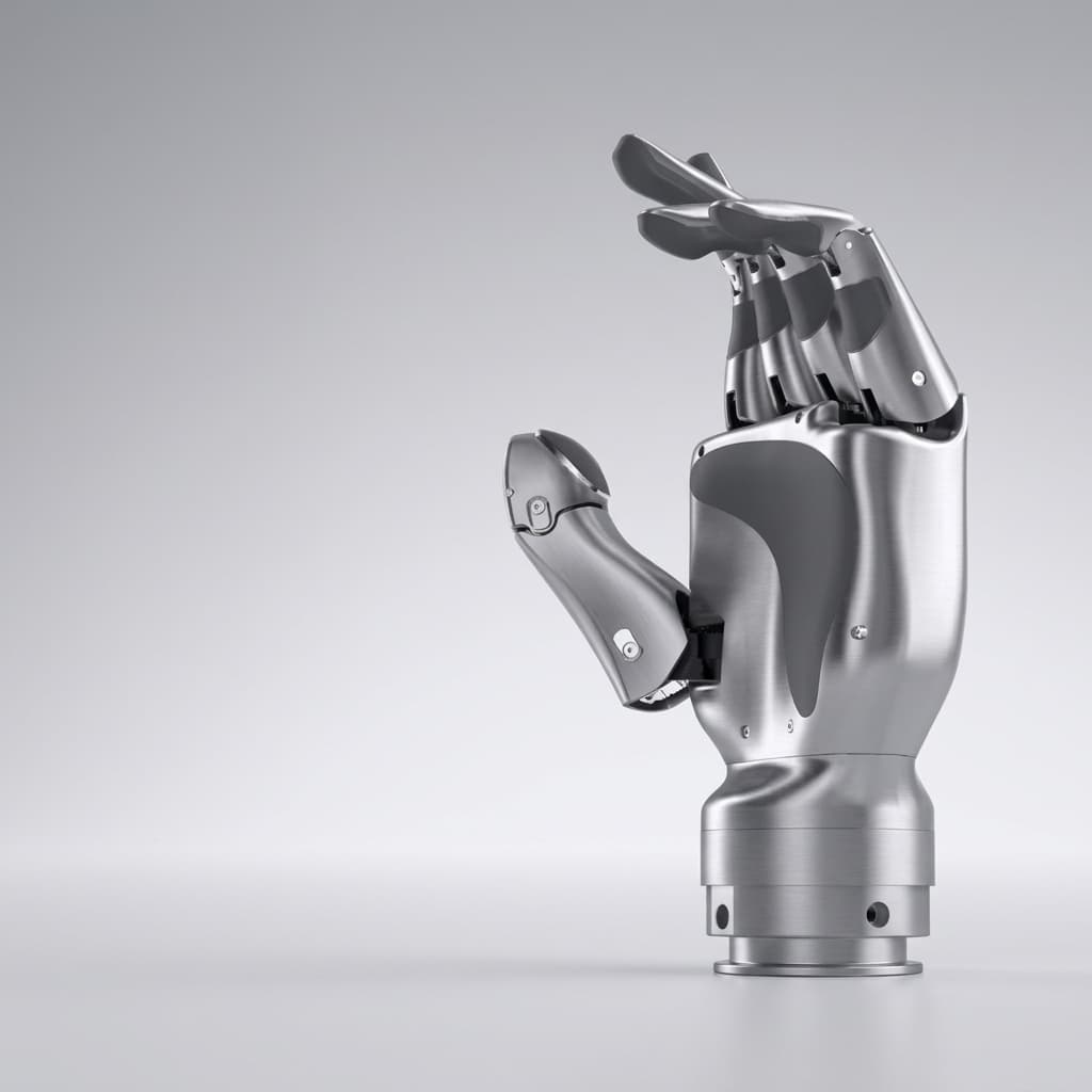 humanoid linear actuator integration detail view